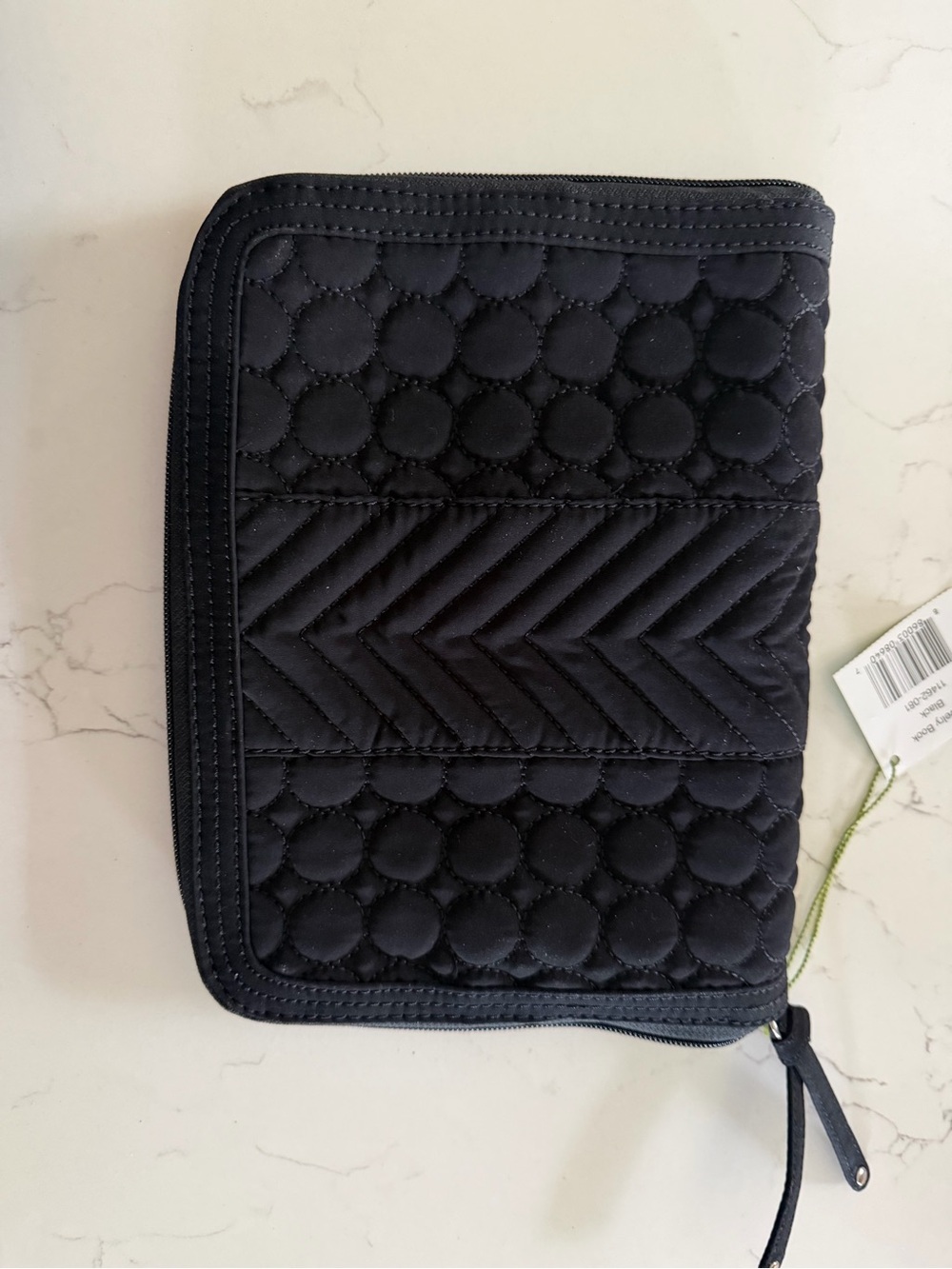 NWT Vera Bradley Black Quilted Jewelry Book - Picture 3 of 5